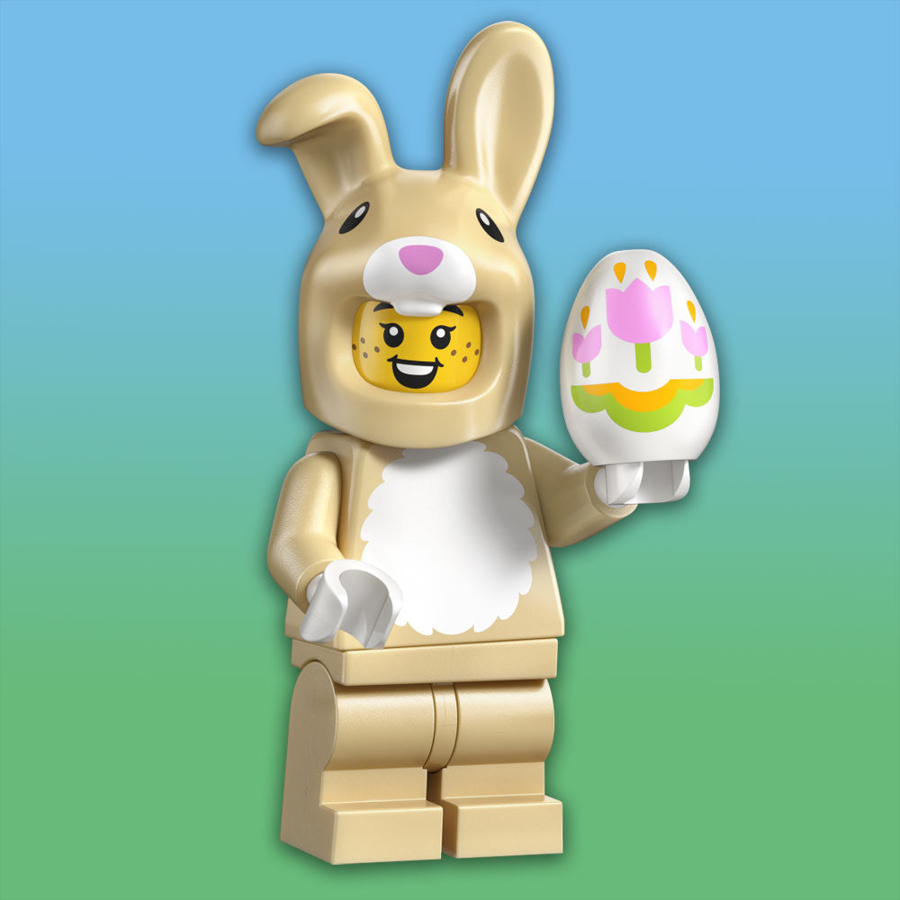 LEGO Cute Bunny Costume Fan Minifigure 71051 Series 28 Collectible Figure