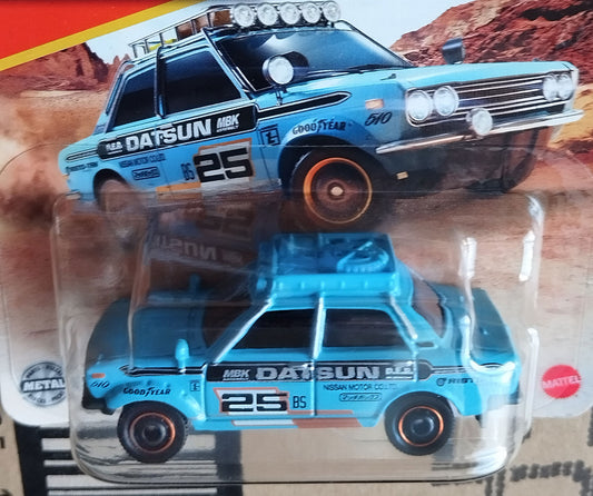 Matchbox 1970 Datsun 510 Rally Blue Diecast Model Car 1:64 Collector
