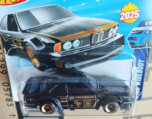 Hot Wheels BMW 635 CSi Black Widebody Die-Cast Model 1:64 Wild Widebody