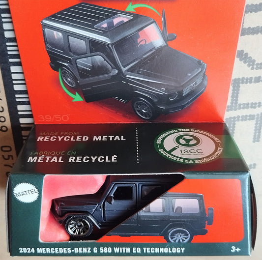 Matchbox Moving Parts 2024 Mercedes-Benz G 580 with EQ Technology Black 1:64 Collector