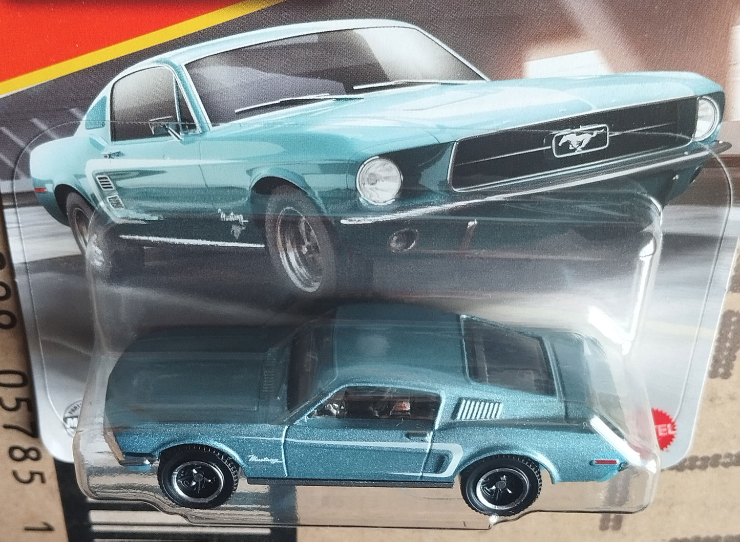 Matchbox 1968 Ford Mustang Fastback Light Blue Diecast Car 1:64 Collector
