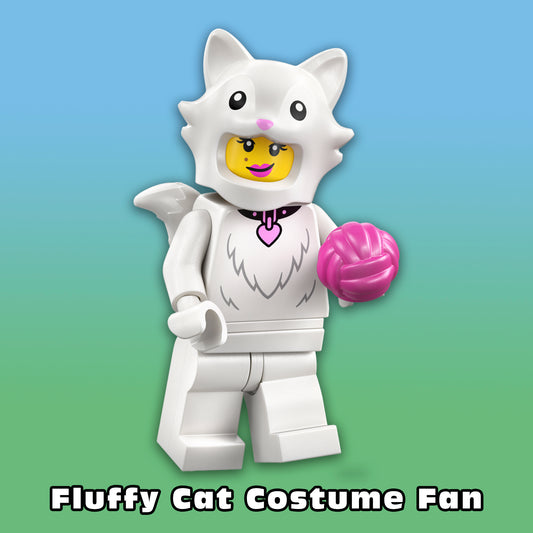 LEGO Fluffy Cat Costume Fan Minifigure 71051 Series 28 Collectible Figure