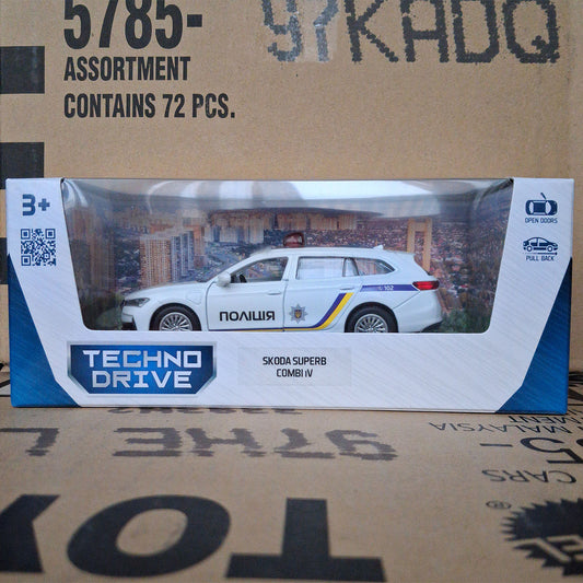 Skoda Superb Combi IV Ukrainian Police Diecast Scale 1:43 Model Car