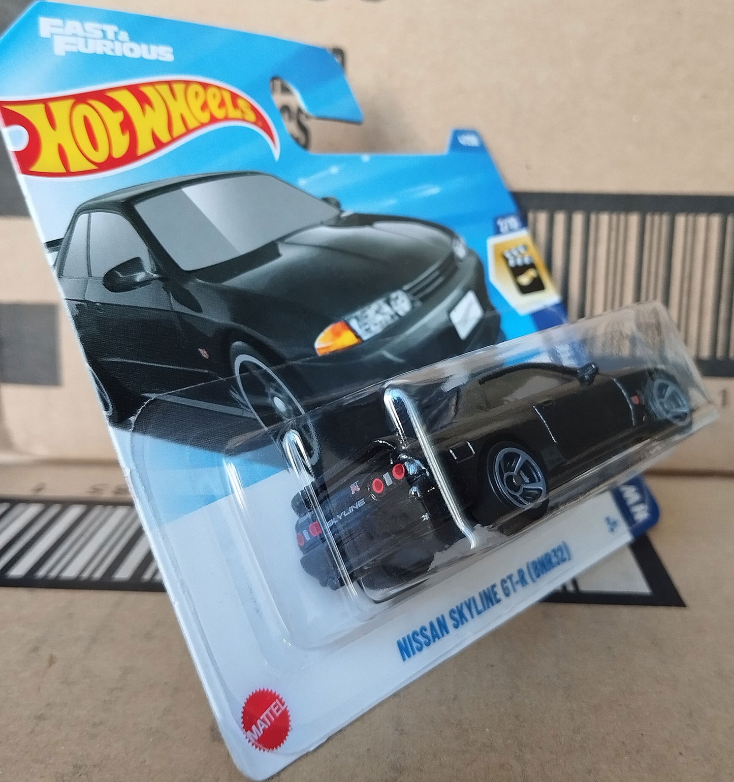 Hot Wheels Nissan Skyline GT-R BNR32 Fast & Furious Black 1:64 Diecast Model
