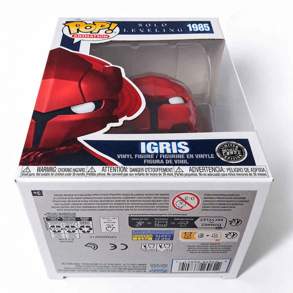 Funko Pop CHASE Igris #1985 Solo Leveling Metallic | Limited Edition Anime Vinyl Figure