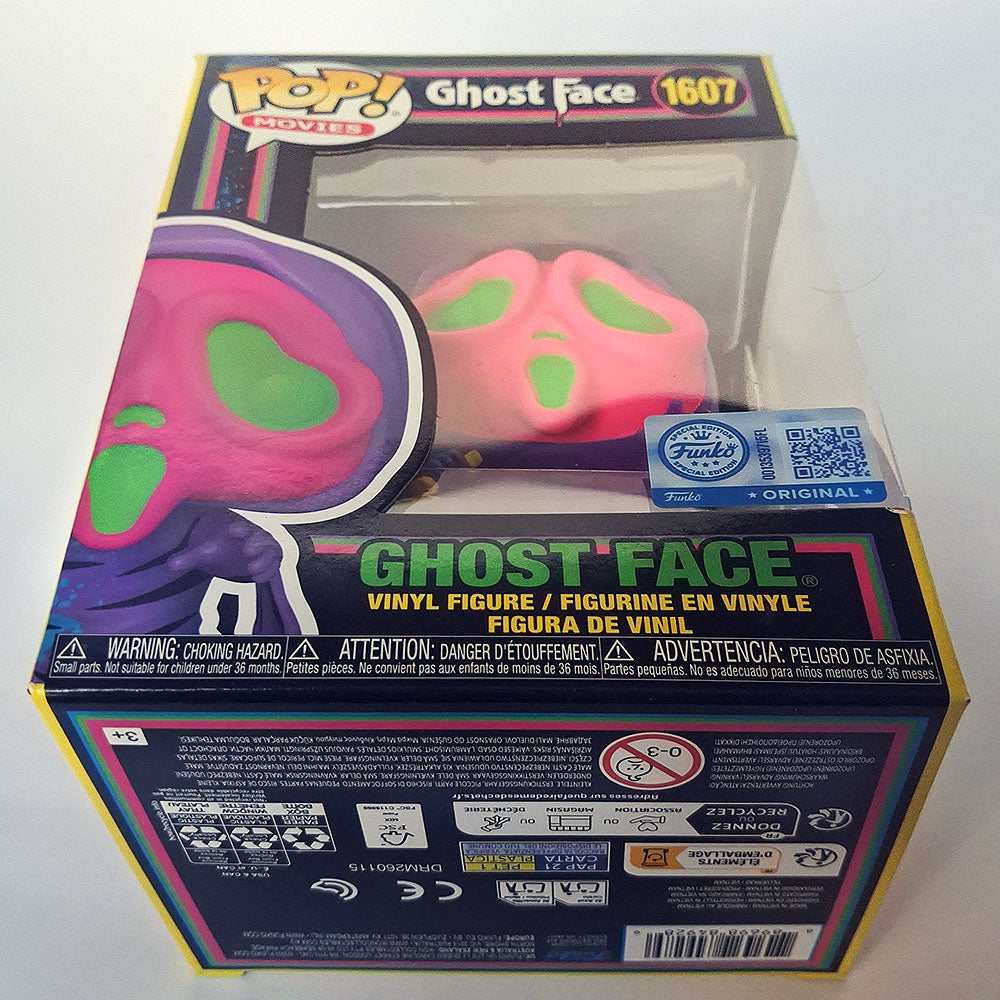 Funko Pop Ghost Face #1607 Neon Blacklight Vinyl Figure | Scream Horror Movie Collectible