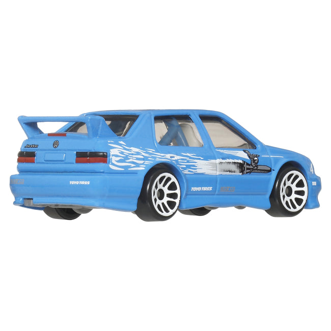 Hot Wheels Volkswagen Jetta MK3 Graphic Remix Fast & Furious Silver Series Blue 1:64 Diecast Model