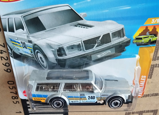 Hot Wheels Volvo 240 Drift Wagon Silver HW Wagons 1:64 Diecast Model Car