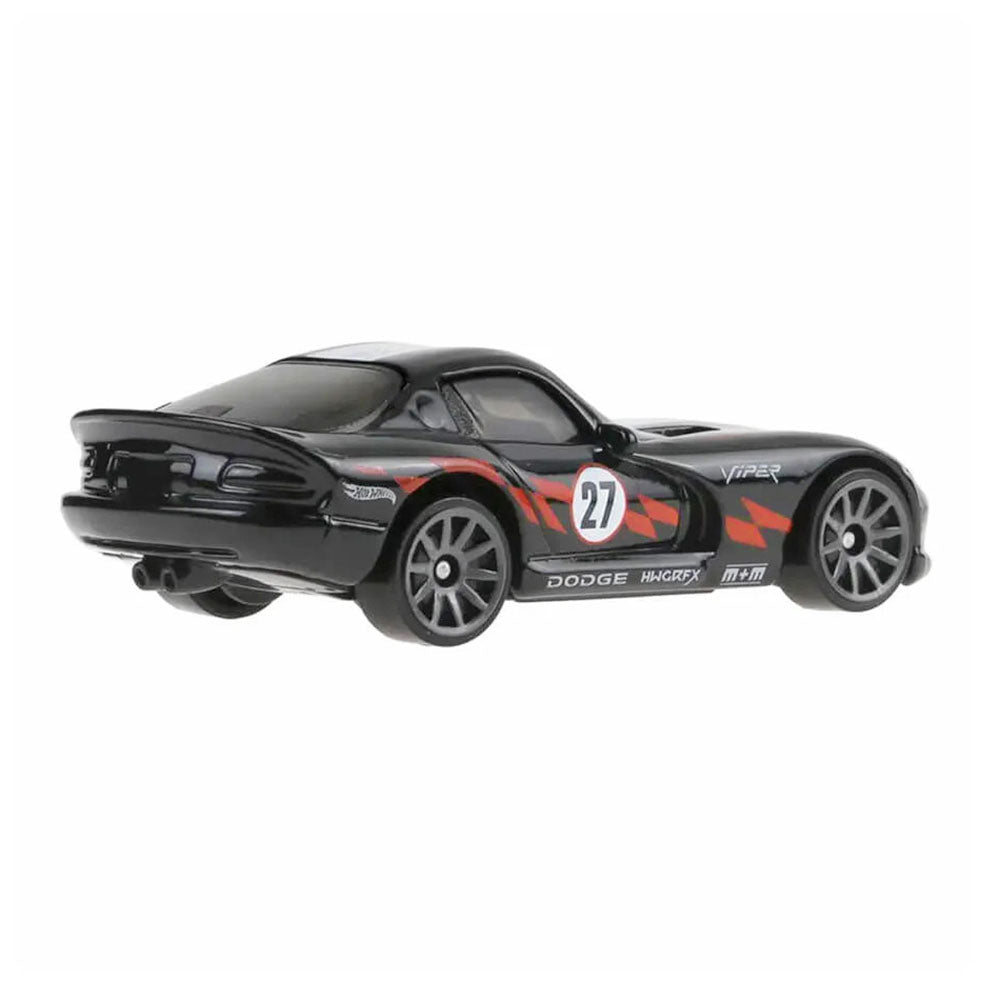 Hot Wheels ’96 Dodge Viper GTS Black Race Car 1:64 HW Torque