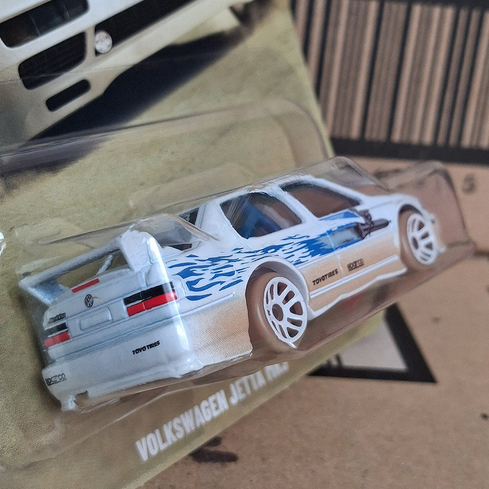 Hot Wheels Volkswagen Jetta MK3 Fast & Furious Race-Off Silver Series White 1:64 Diecast Model