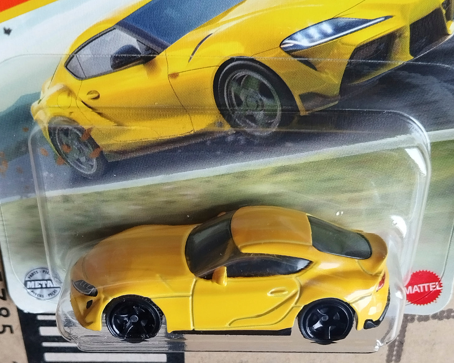 Matchbox 2023 Toyota GR Supra Yellow Diecast Sports Car 1:64 Collector