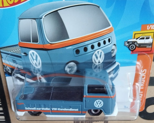 Hot Wheels Volkswagen T2 Pickup Blue HW Hot Trucks 1:64 Diecast Model VW Service Truck)