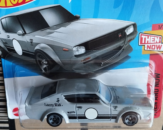 Hot Wheels Nissan Skyline 2000GT-R LBWK Liberty Walk Grey 1:64 Diecast Model