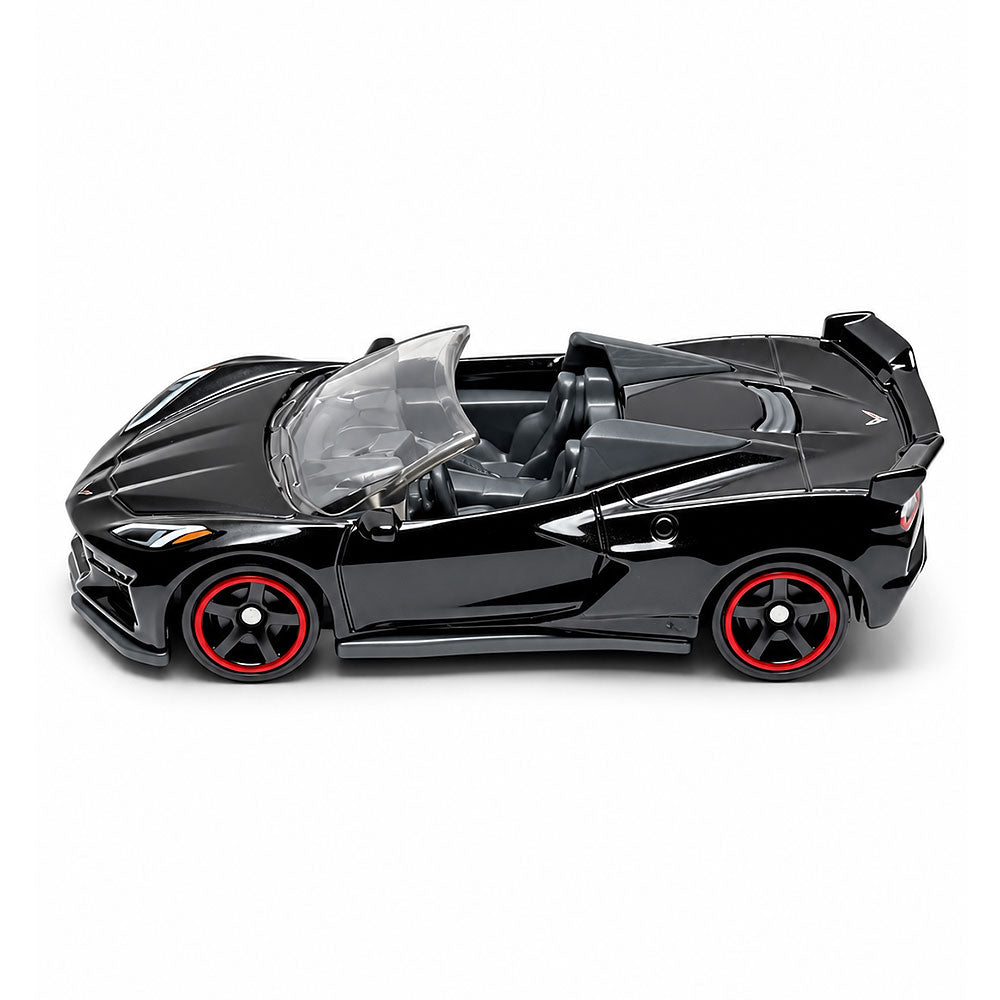 Matchbox Car 2023 Chevy Corevette Z06 Convertible Black 1:64 Scale Diecast Model | Collectible Chevrolet Sports Car