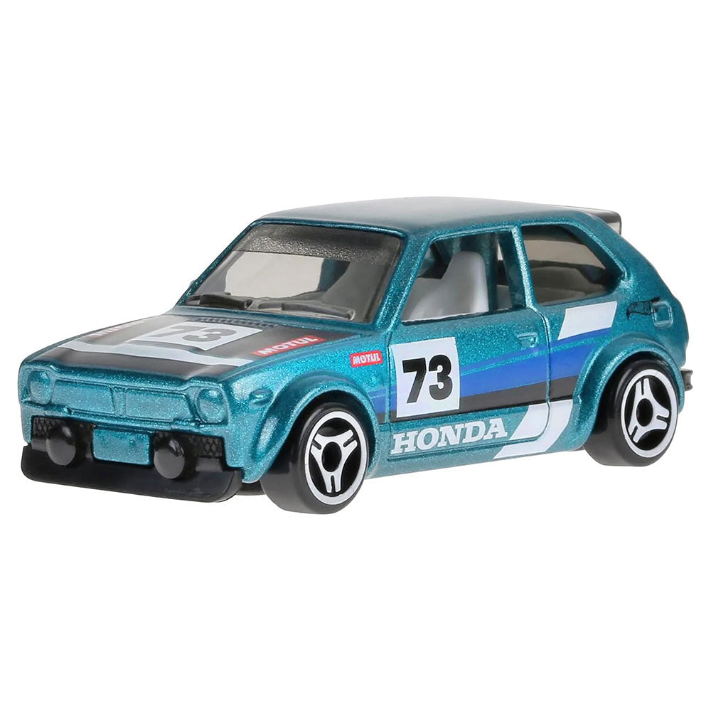 Hot Wheels Car 1973 Honda Civic Custom Green Compact Kings Diecast 1:64 Model