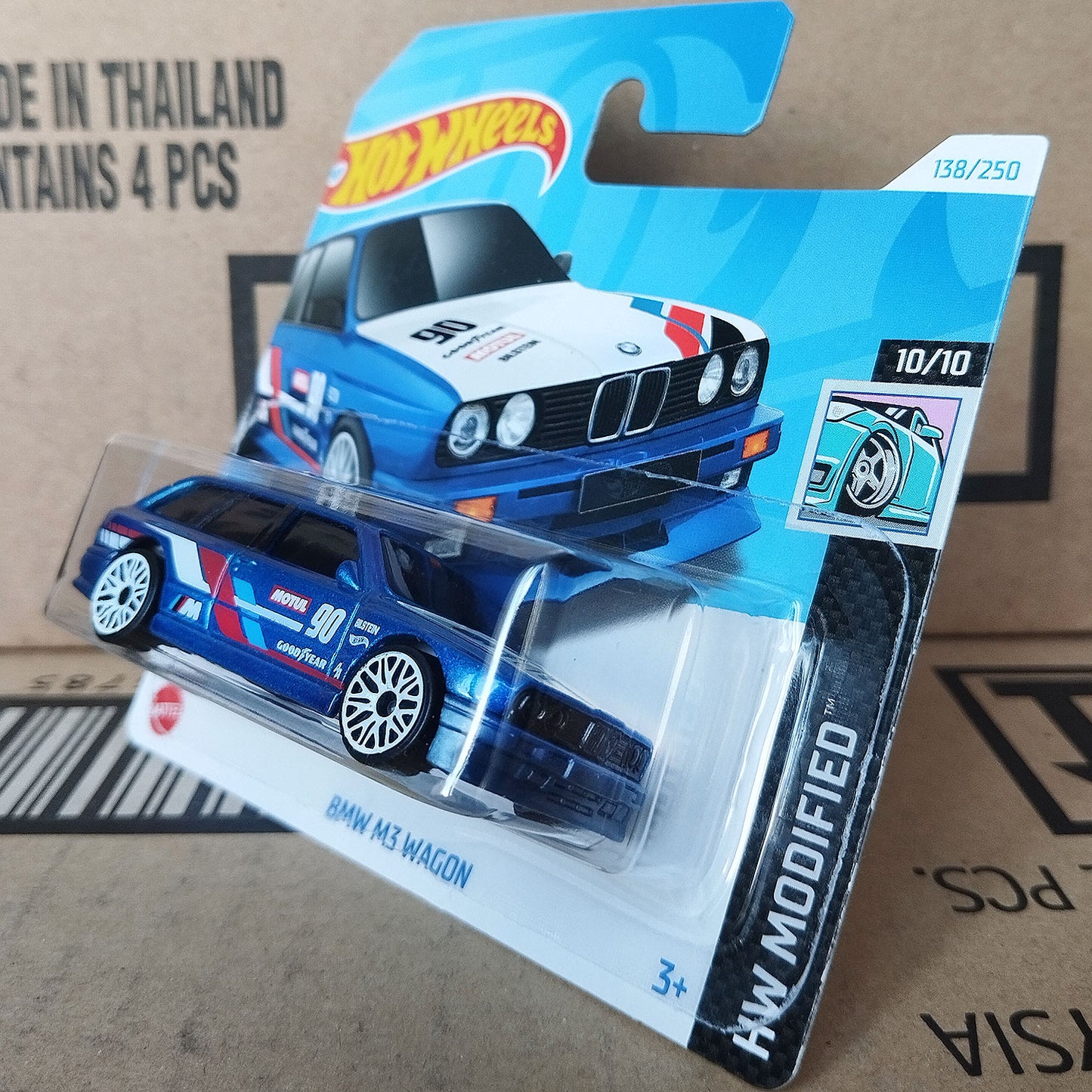Hot Wheels BMW M3 Wagon Blue Race Livery Die-Cast Model 1:64 HW Modified