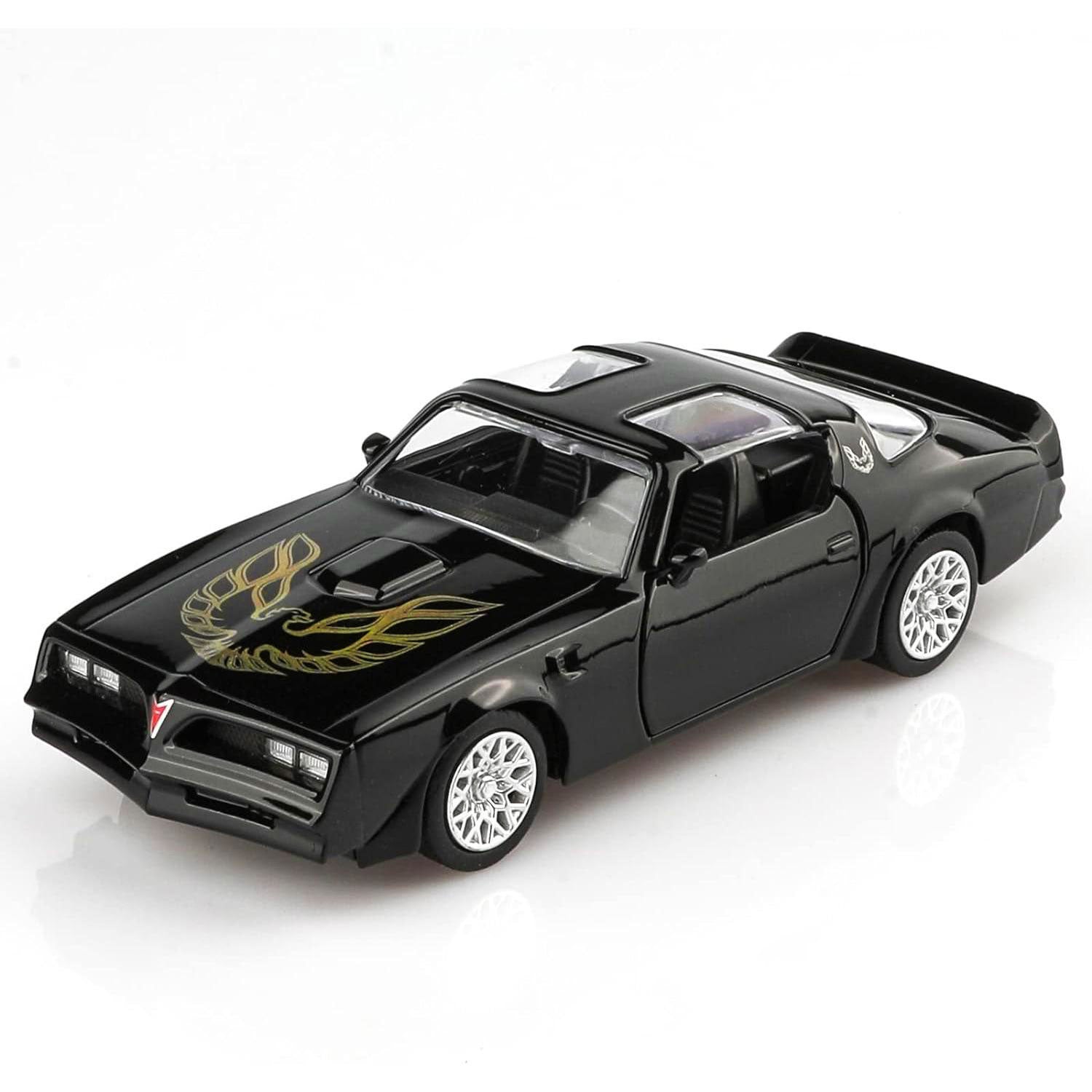 1978 pontiac firebird black diecast muscle car - front-view