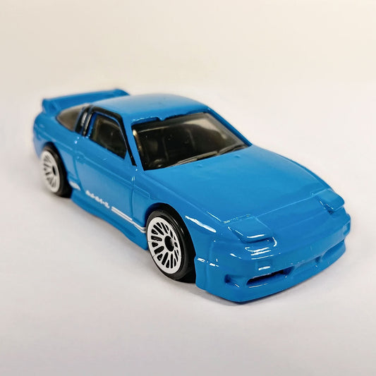 Hot Wheels 1996 Nissan 180SX Type X Blue JDM Drift Car 1:64 Scale Model