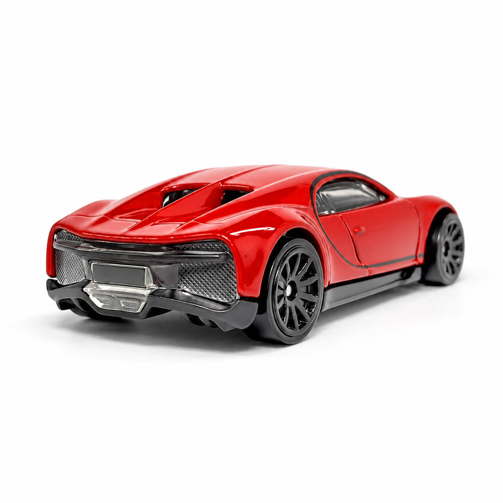 Hot Wheels 2016 Bugatti Chiron Red Hypercar Die-Cast 1/64 Scale Model