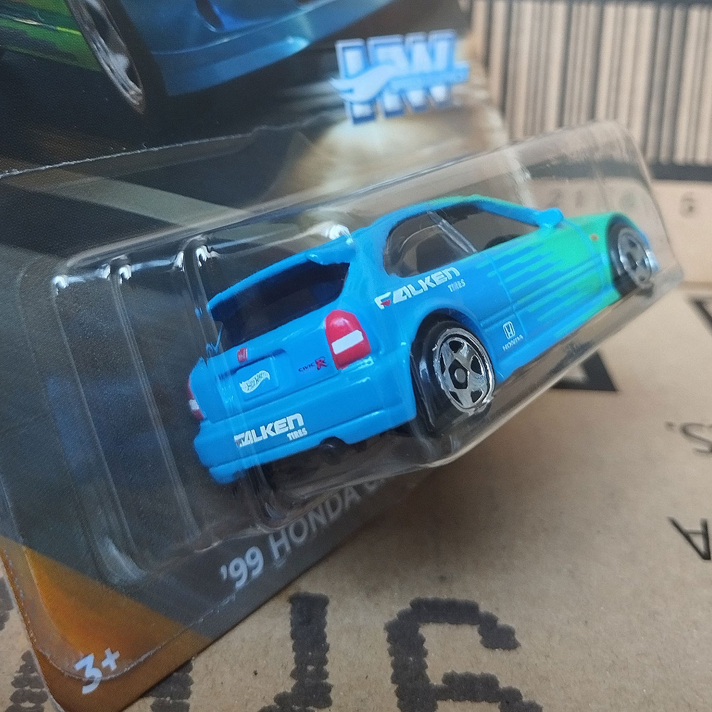 Hot Wheels 1999 Honda Civic Type R EK9 Falken Speed Graphics Die-Cast Model 1:64