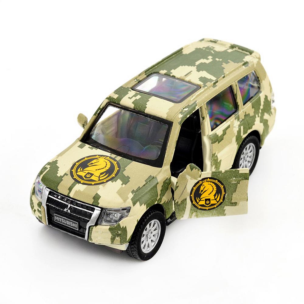 Mitsubishi Pajero 4WD Turbo 47th Brigade Magura 1:43 Diecast Model Car | TechnoDrive Chevron Heroes Ukraine Military SUV Collectible Gift