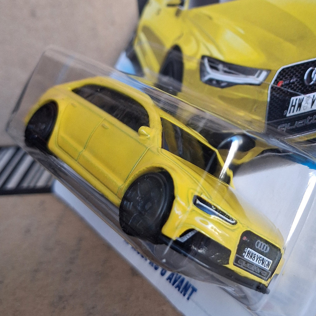 Hot Wheels ’17 Audi RS 6 Avant Wagon Yellow 1:64 Scale Diecast Car Model