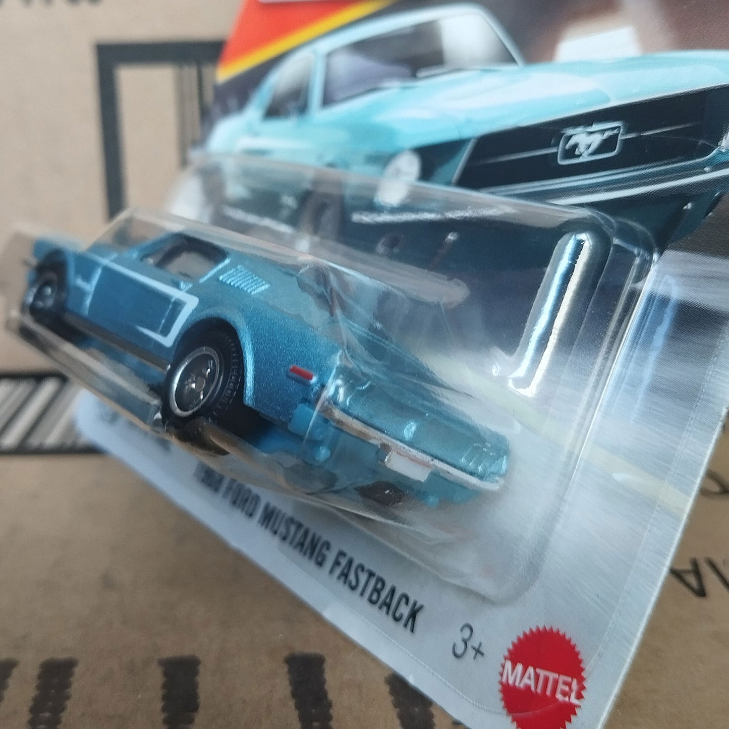 Matchbox 1968 Ford Mustang Fastback Light Blue Diecast Car 1:64 Collector