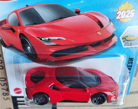 Hot Wheels Ferrari SF90 Stradale Red Supercar Die-Cast Model 1:64 Factory Fresh