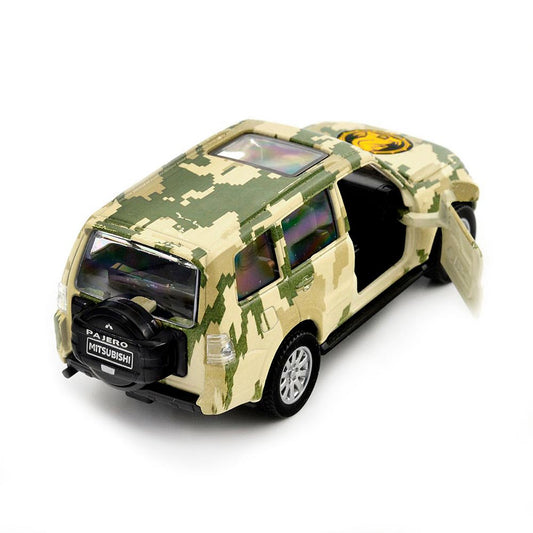 Mitsubishi Pajero 4WD Turbo 47th Brigade Magura 1:43 Diecast Model Car | TechnoDrive Chevron Heroes Ukraine Military SUV Collectible Gift