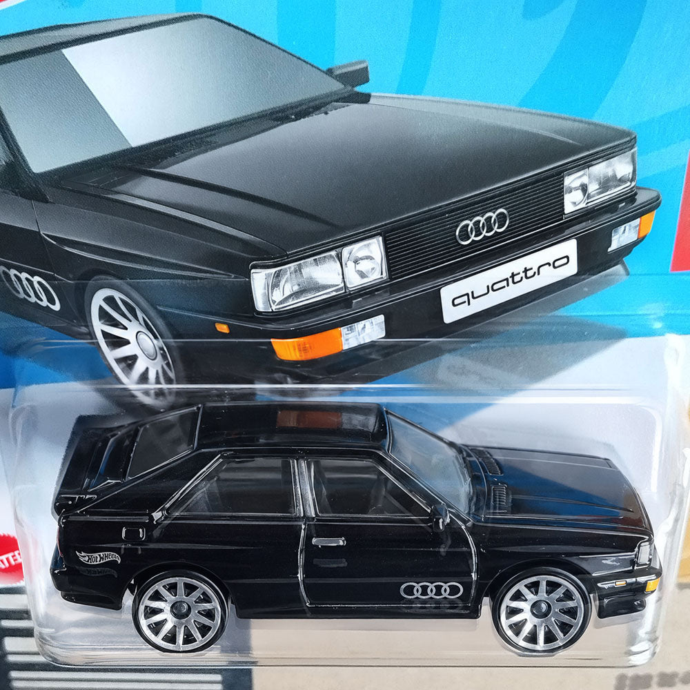 Hot Wheels 1987 Audi Quattro Blue Diecast Rally Car 1:64 Scale Model