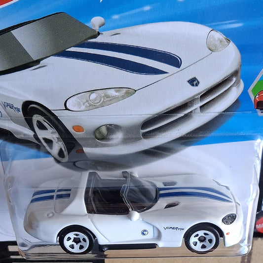 Hot Wheels Treasure Hunt 1992 Dodge Viper RT/10 White 1:64 Scale Diecast Toy Vehicle