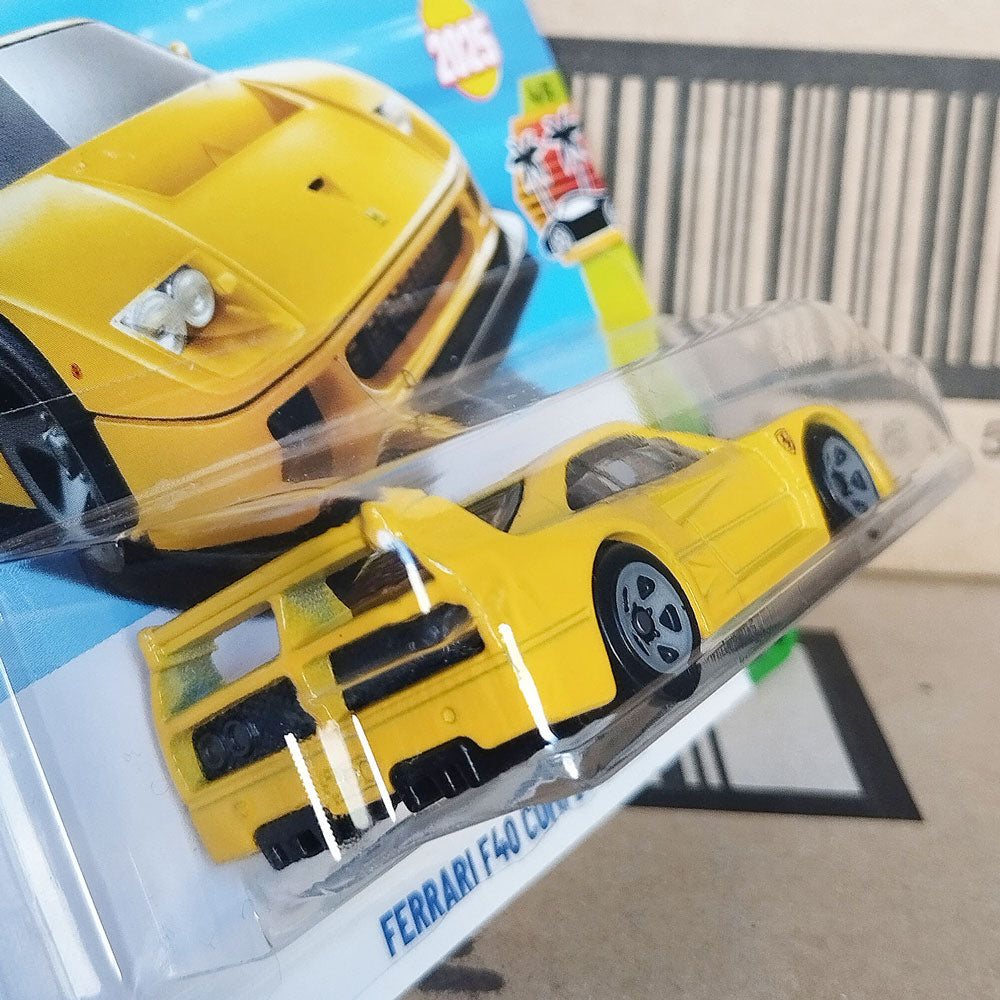 Hot Wheels Ferrari F40 Competizione Yellow Supercar 1:64 Scale Die-Cast Model