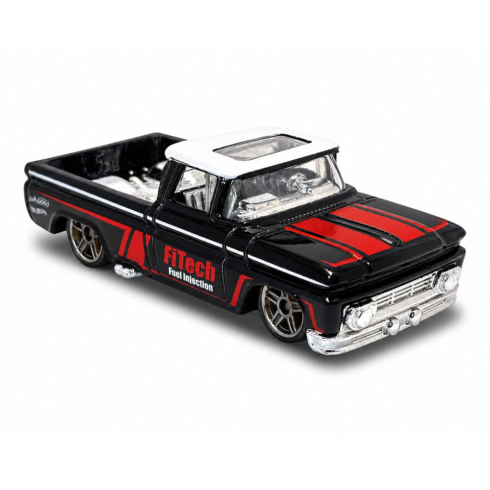 Hot Wheels Custom ’62 Chevy Pickup AirTech Black Red Diecast Car 2026