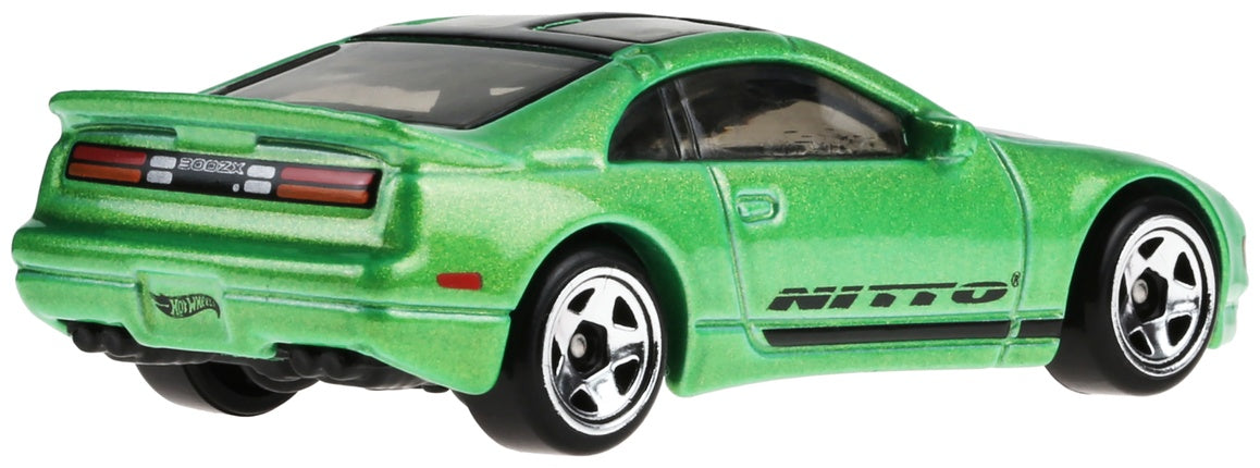Hot Wheels Nissan 300ZX Twin Turbo Green 90s Street Scene 1:64 Diecast
