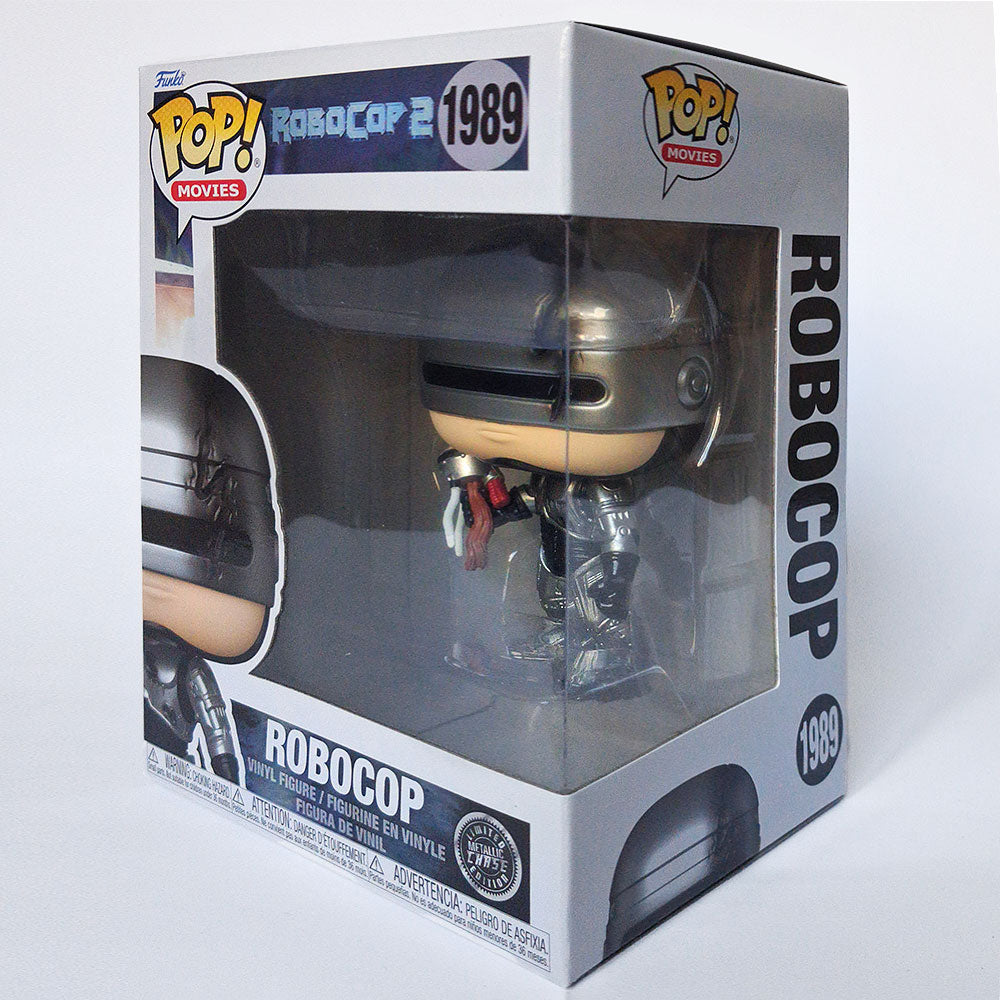 Funko Pop RoboCop #1989 Battle Damaged Chase | RoboCop 2 Limited Edition Collectible Vinyl Figure | Gift for Collector or Movie Fan