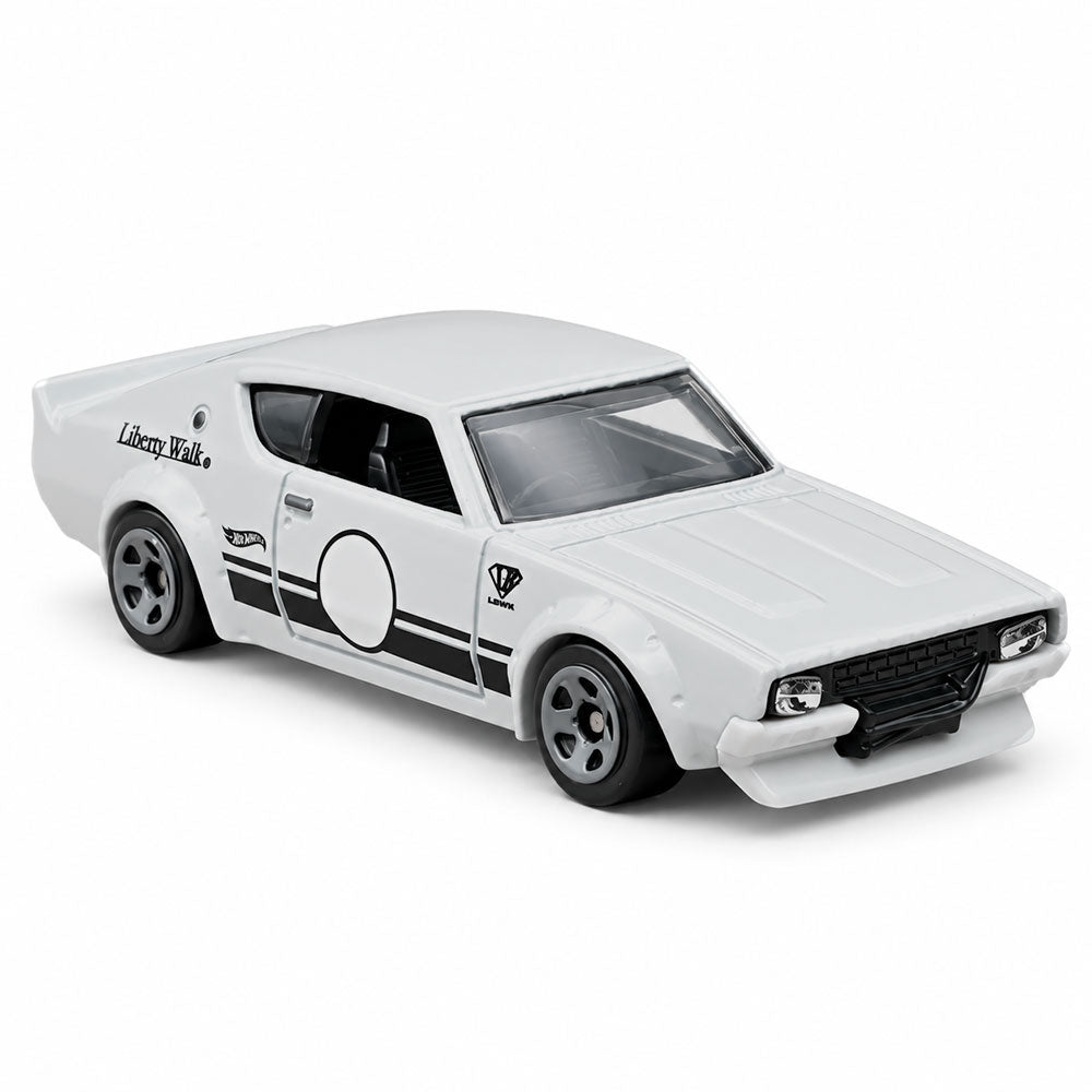 Hot Wheels Nissan Skyline 2000GT-R LBWK Liberty Walk Grey 1:64 Diecast Model