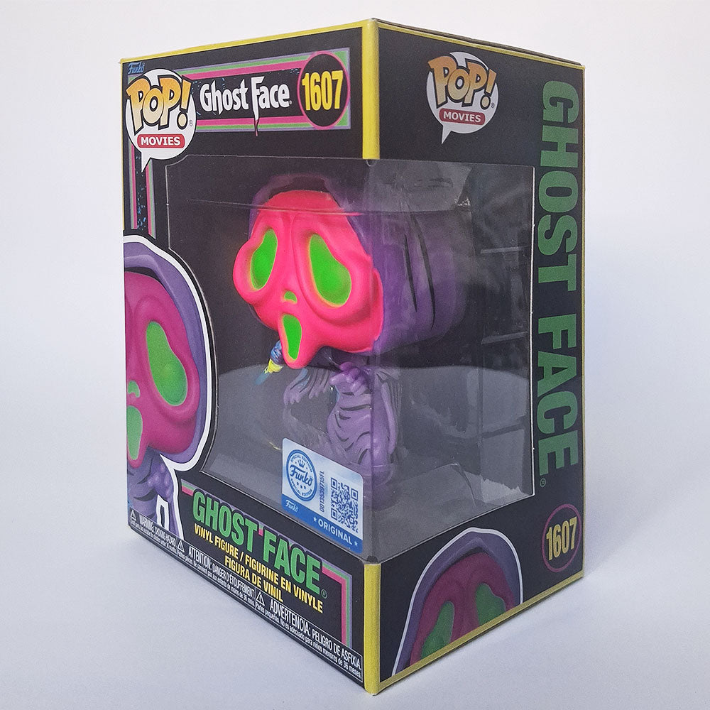 Funko Pop Ghost Face #1607 Neon Blacklight Vinyl Figure | Scream Horror Movie Collectible