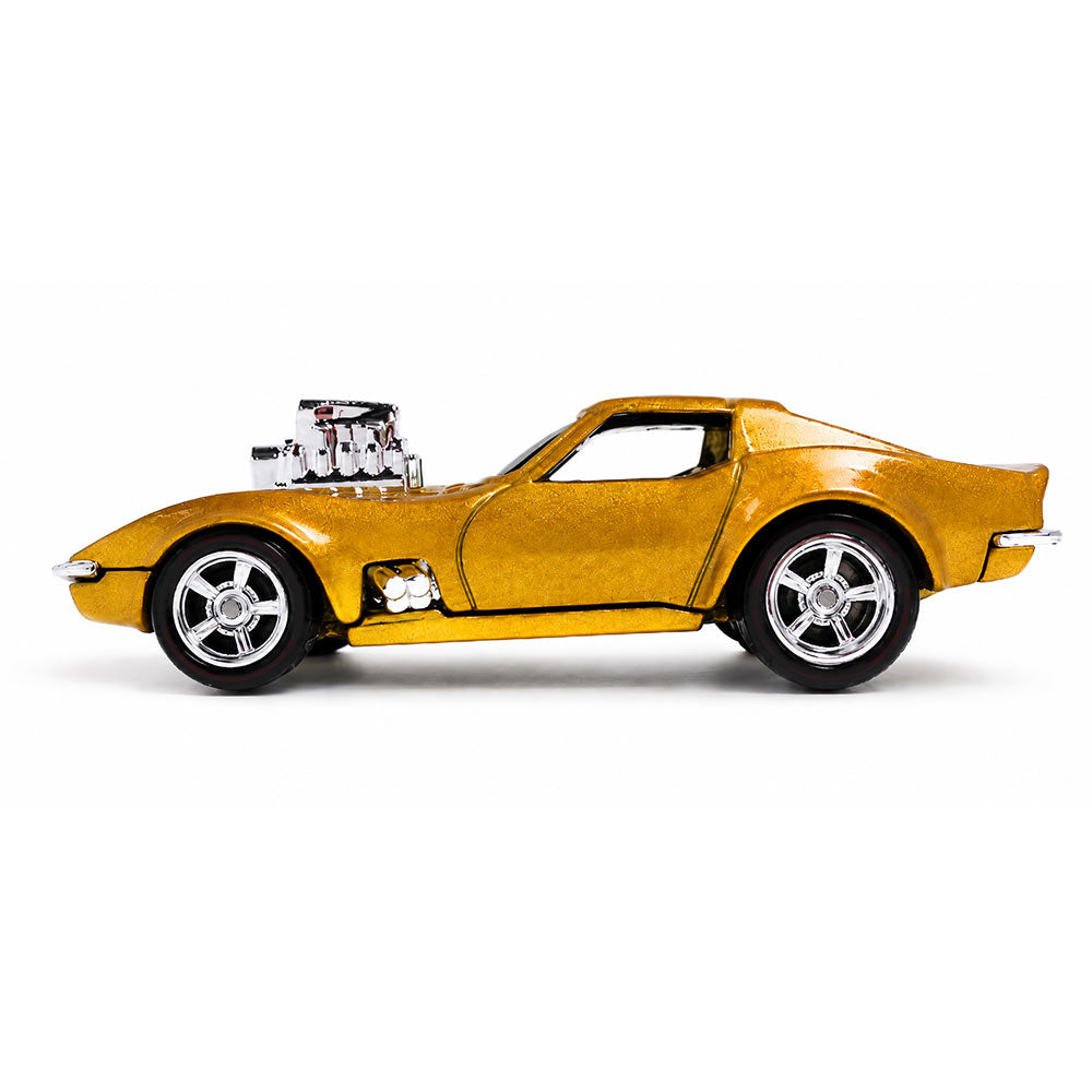 Hot Wheels 1968 Corvette Gas Monkey Garage Gold 1:64 Scale Diecast Vintage Muscle Car Model