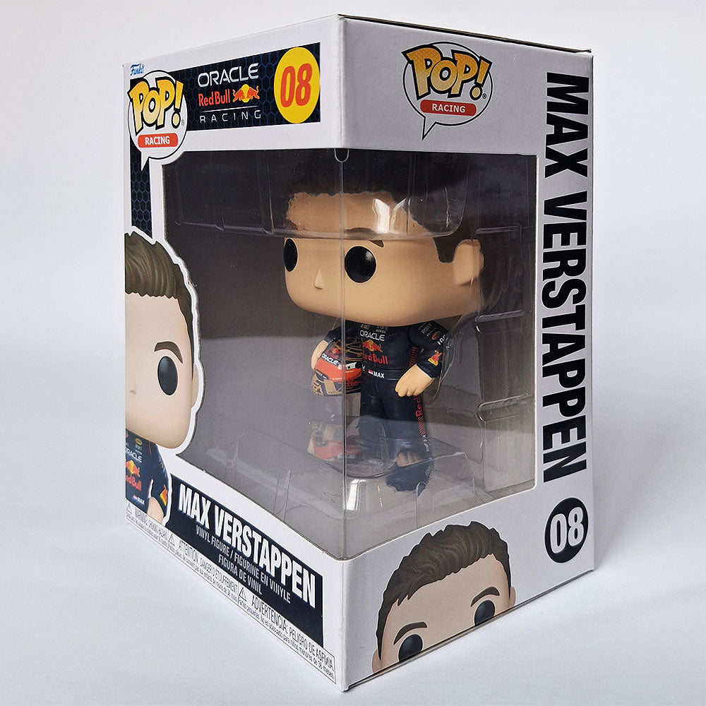 Funko Pop Max Verstappen #08 Oracle Red Bull Racing Vinyl Figure | Formula 1 F1 Collectible