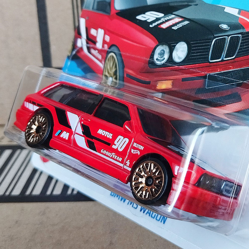 Hot Wheels BMW M3 Wagon Red Race Car 1:64 Scale Die-Cast Model