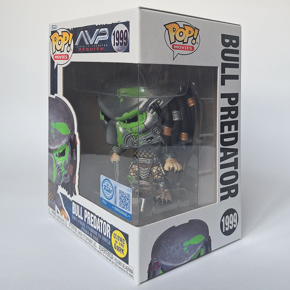 Funko Pop Bull Predator #1999 Glow in the Dark Vinyl Figure | AVP Requiem Collectible Display Figure