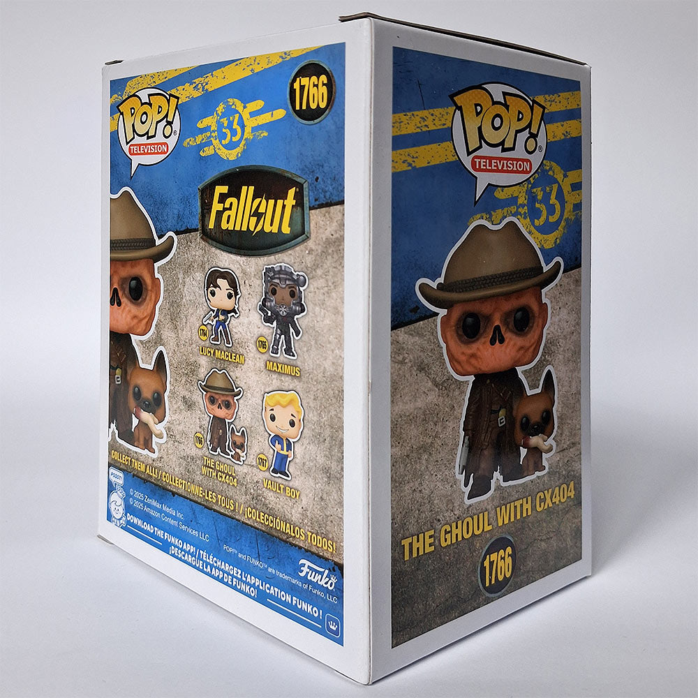 Funko Pop The Ghoul with CX404 #1766 Fallout Figure | Vault-Tec TV Series Collectible