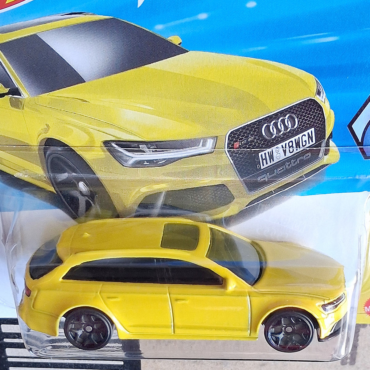 Hot Wheels ’17 Audi RS 6 Avant Wagon Yellow 1:64 Scale Diecast Car Model