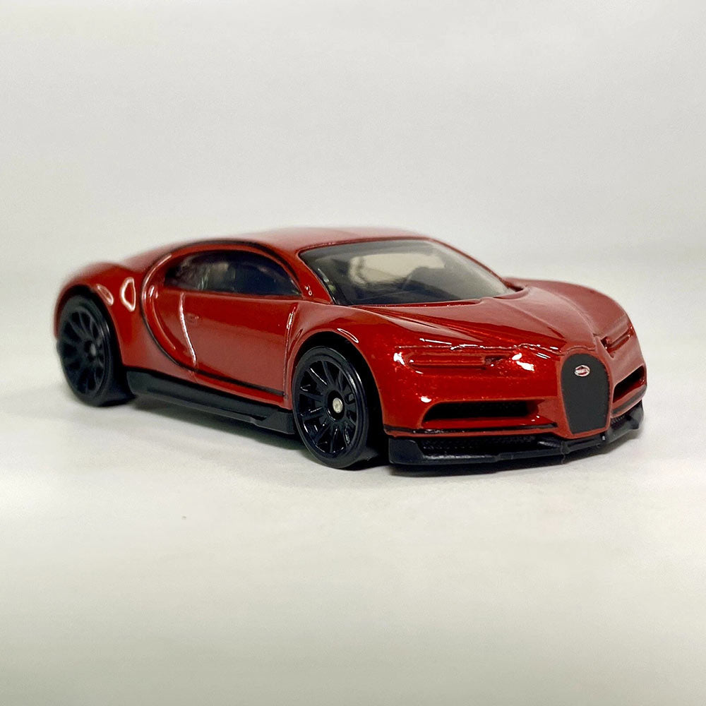 Hot Wheels 2016 Bugatti Chiron Red Hypercar Die-Cast 1/64 Scale Model