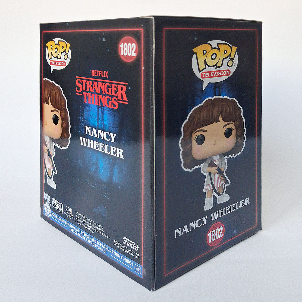 Funko Pop Stranger Things Season 5 Nancy Wheeler with Shotgun #1802 Exclusive Vinyl Figure | Gift for Collector or Fan