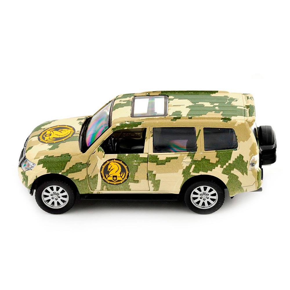 Mitsubishi Pajero 4WD Turbo 47th Brigade Magura 1:43 Diecast Model Car | TechnoDrive Chevron Heroes Ukraine Military SUV Collectible Gift