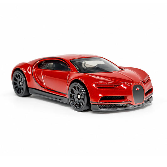 Hot Wheels 2016 Bugatti Chiron Red Hypercar Die-Cast 1/64 Scale Model