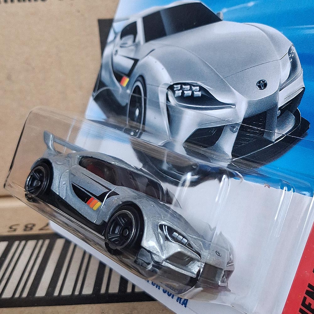 Hot Wheels Car 2020 Toyota GR Supra Silver Sports 1:64 Diecast Toy Vehicle