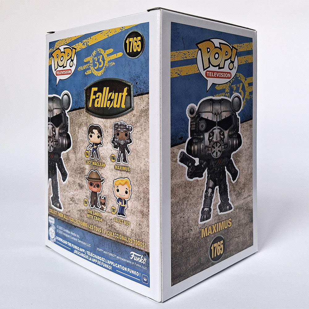 Funko Pop Maximus #1765 Fallout Vinyl Figure | Power Armor Chase Edition | TV Series Collectible