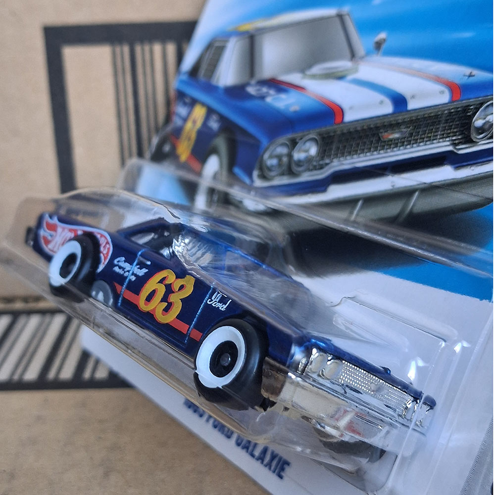 Hot Wheels 1963 Ford Galaxie Blue Race Car 2026 Diecast 1:64 HW Cool Classics
